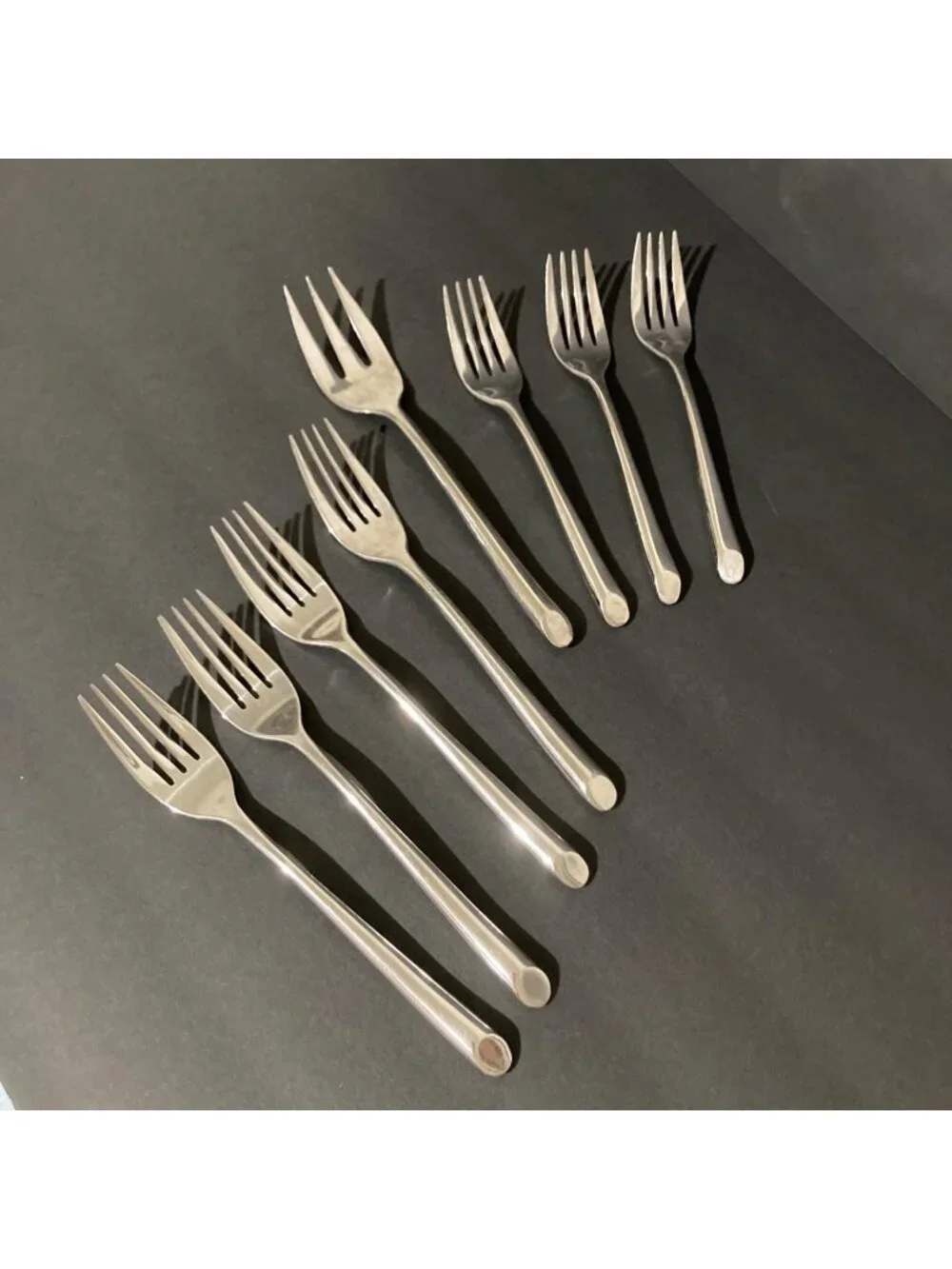 Towle Living Collection Wave Stainless Steel Fork Lot of 8